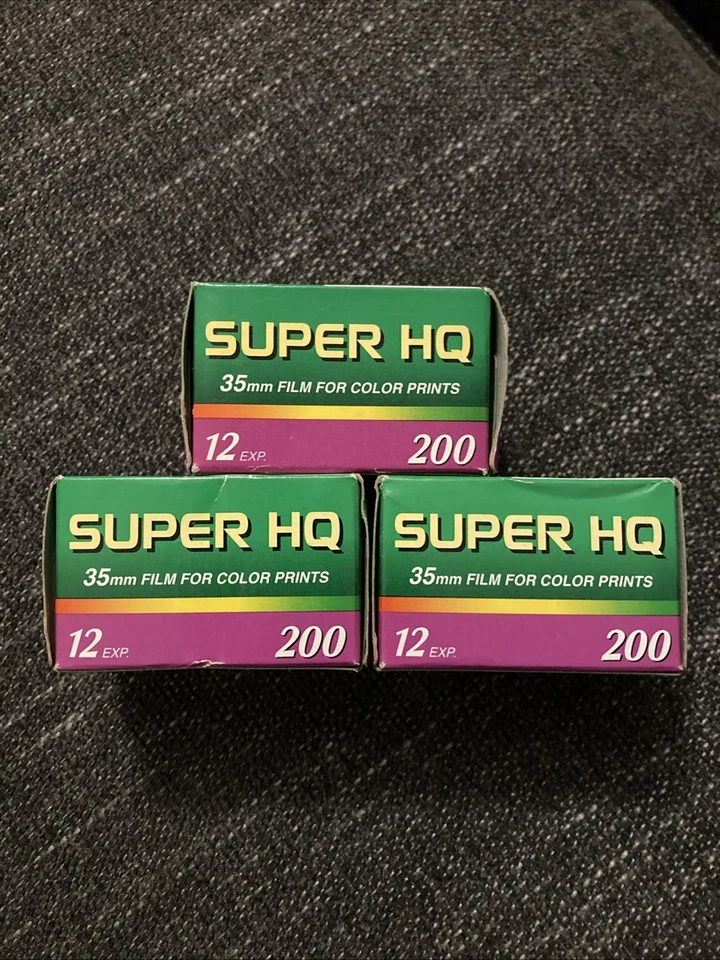 FujiFilm HQ 200 ISO Speed 12 Exposure 35mm Color Film Super HQ Expired 08/2005