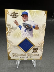 Leaf Trinity #RR-35 2023 Matt Shaw reliquias de novato Chicago Cubs MLB - Imagen 1 de 2