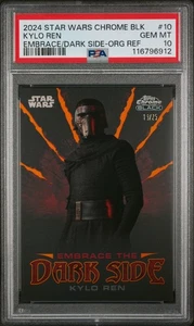 2024 Chrome Black #10 Kylo Ren Embrace/Dark Side-Org Ref /25 PSA 10 - Picture 1 of 2
