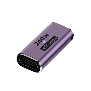 USB4.0 Type-C Female To Female Adapter Coupler 240W 40Gbps 8K For Thunderbolt - Photo 1 sur 12