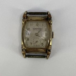 Vintage HAMPDEN, Shockprotected, 10KRGP BEZEL, 17J, Swiss Works Great - Picture 1 of 4