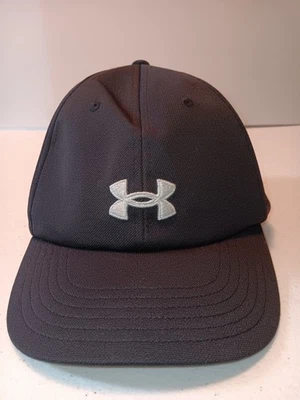 Gorra Under Armour negra para mujer talla única logotipo relámpago envolvente recortada nueva Foto 1 de 4