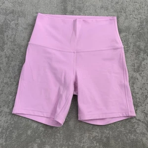 Lululemon Shorts Womens 6 Pink Align High Rise Yoga Biker Athletic Athleisure - Picture 1 of 7