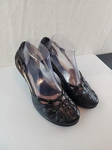 Sofft Calisto dunkelschwarze gewebte Pumps/Absätze Damengröße US 8,5 M - Bild 1 von 9