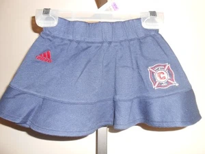 NEW-MENDED Chicago Fire INFANTS 18M Navy Blue Adidas Skirt - Picture 1 of 1
