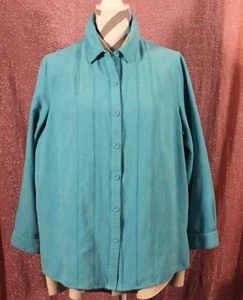 Studio Works Turqoise Lt Weight Jacket Women's Size 1X - Picture 1 of 6