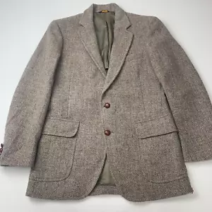 Men’s CLUB ROOM Harris Tweed Jacket / Brown / 44 L - Picture 1 of 9