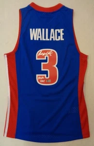 Ben Wallace Autographed Detroit Pistons Mitchell And Ness Jersey with "2021 HOF" - Picture 1 of 1