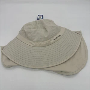 MISSION Sun Defender Cooling Neck Guard Wide Brim Hats for Women and Men OATMEAL - Picture 1 of 1