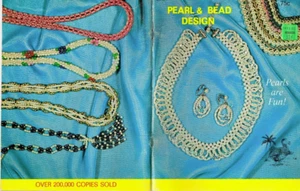 Pearl Bead Jewelry Instruction Booklet 1970's Directions Craft Do Do Sales VTG - Picture 1 of 2