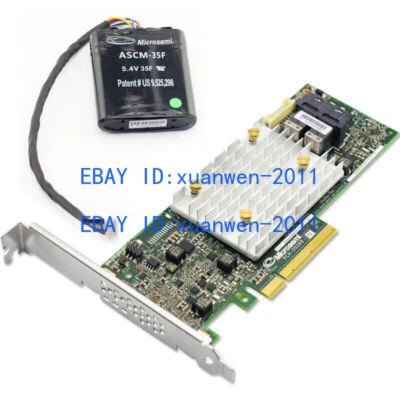 MICROSEMI SOLUTIONS SDN BHD 2290200-R 12G 8PORT SMARTRAID 3152-8I +Battery - Image 1 of 4