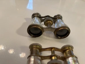 Antique Glasses Binoculars, Peach Mother of Pearl And Lemaire de France Glasses - Picture 1 of 8