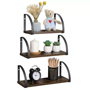 OROPY Wall Mounted Floating Shelves Set of 3 - Picture 1 of 3