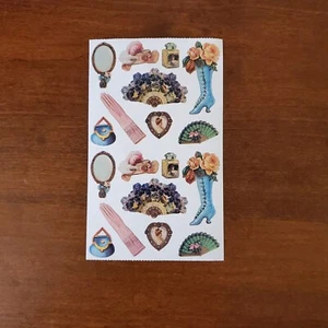 VTG John Grossman Stickers Victorian Accessories Antique Images 1993 - Picture 1 of 2