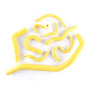 Manguera de refrigerante auxiliar de silicona amarilla para Honda Civic CR-X DX Si D15 D16 88-91 - Imagen 1 de 12