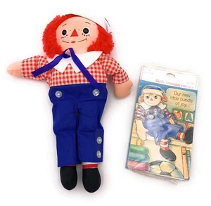 Raggedy Andy Puppe mit Baby Junge Geburtsankündigungskarten - Bild 1 von 6