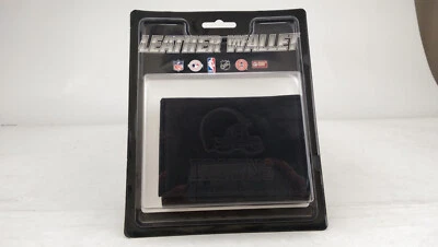 New NFL Black Leather Tri-Fold Wallet Embossed Cleveland Browns Seal Box - Image 1 of 4
