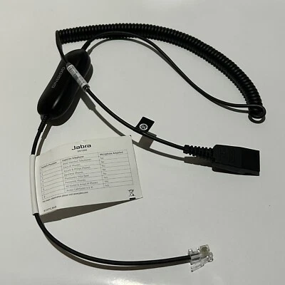 Jabra GN1200 Smart Coil Direct Connect 88011-99 Contact Center 6IN Cord Adapter - Image 1 of 4