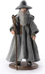 EL SEÑOR DE LOS ANILLOS FIGURA GANDALF BENDYFIGS THE NOBLE COLLECTION 20cm - Imagen 1 de 3