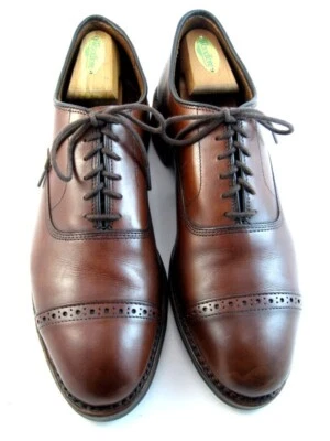Allen Edmonds "FIFTH AVENUE" Cap-Toe Oxfords 8.5 D Dark Chili DAINITE USA(162N) - Image 1 of 4