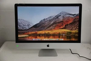 Apple 27" 2013 iMac GT 755M i5-4570 3.20GHz 8GB 120gb SSD + 3TB HDD CRACKED 855 - Picture 1 of 15