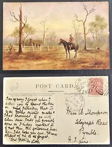 1908 N.S.W. Australia Postcard from J Hutchings series - THE SELECTOR'S HUT Used - Picture 1 of 3