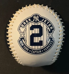 Derek Jeter Yankees Retirement Logo Rawlings Souvenir Collectible Baseball NEW - Picture 1 of 5