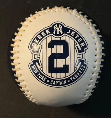 Derek Jeter Yankees Retirement Logo Rawlings Souvenir Collectible Baseball NEW - Image 1 of 4