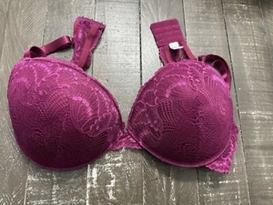 5th Avenue Intimates Lace Bra Plum Purple Size 44D Lightly Padded/Fully Lined - Picture 1 of 4