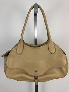 Borsa a tracolla COLE HAAN Village Collection SP06 beige in pelle con ciottoli - Foto 1 di 9