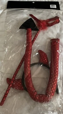 Cuernos de diablo Charlotte Russe, cola y tridente.  Nuevo. Retirado Foto 1 de 3