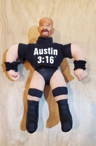 Stone Cold Steve Austin 1999 WWF Mini Wrestling Buddy Keychain Cover