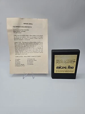Miner 2049er by Mircofun (Colecovision, 1983) Game cartride w/mnl - Tested/Works - Image 1 of 3