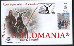 2018 FIESTAS SAN ANTONIO FESTES SANT ANTONI ARTA BALEARES 5201 SPD FDC  TC22472 - Foto 1 di 1