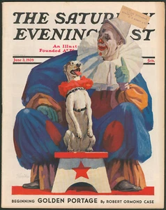 Saturday Evening Post June 3 1939 Clown & Dog ~Gone With The Wind~Vivien Leigh - Picture 1 of 6