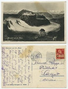 34253 - Rheinfall und die Alpen - AK, gelaufen Schaffhausen 19.8.1925 - Picture 1 of 1