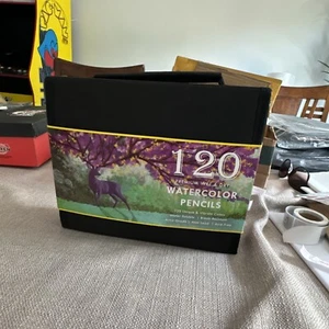 120 Watercolor Pencils NEW Premium Soft Touch Non Toxic - Picture 1 of 3