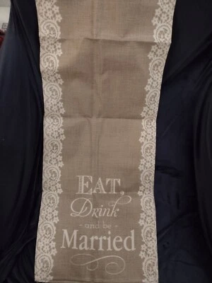 Corredor de bodas de arpillera Foto 1 de 2