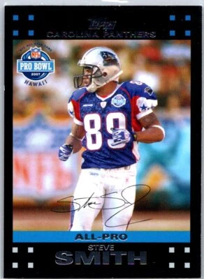 2007 Topps #418 Steve Smith Carolina Panthers - Image 1 of 2