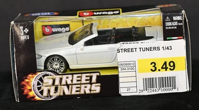 BMW 645 Ci белый кабриолет 1:43 литой Bburago уличные тюнеры новый в коробке - Изображение 1 из 4