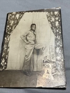 Photo Vintage Military Young Man Arcade Sepia Tone - Picture 1 of 5