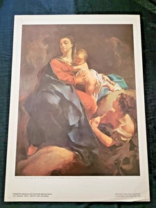 IMPRESIÓN LITOGRÁFICA PIAZZETTA MADONNA AND CHILD-17" X 12 1/4"- - Imagen 1 de 6