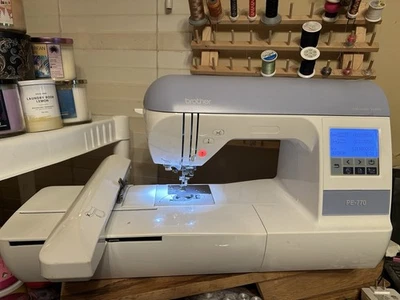 Brother PE770 Computerized Embroidery Machine Excellent Used Condition - Image 1 of 4
