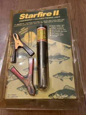 Luz halógena subacuática de pesca vintage Brinkmann Starfire II nueva en paquete Foto 1 de 2