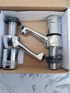 2 Basin Taps, Chrome Finish, GoodHome Brand, 1 Used (Slightly Used) 1 Brand New - Picture 1 of 11