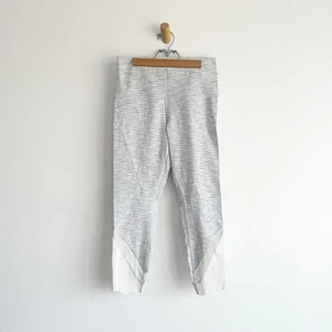 Lululemon Wunder Under Crop ll (Special Edition) Scallop 23” Size 8 Silver Spoon - Picture 1 of 8