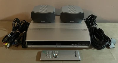 Sony Super Audio CD DVD Receiver HCD-X1 W/ Speakers, Cables, & Remote - WORKS!!! - Image 1 of 4