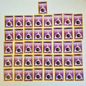 Lotto 41 Carte Energia Pokemon Tipo Psichico 1999 Set Base 1° Edizione 101/102 - Foto 1 di 15
