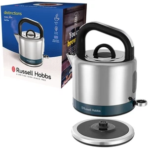 Russell Hobbs Distinctions Bollitore 1,5L 2400W Acciaio Inox Cuoci Tè Retrò - Foto 1 di 13
