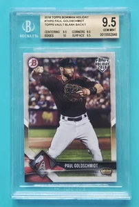 2018 Topps Vault Bowman Holiday 1/1 Paul Goldschmidt BGS 9.5 Diamondback Yankees - Picture 1 of 2
